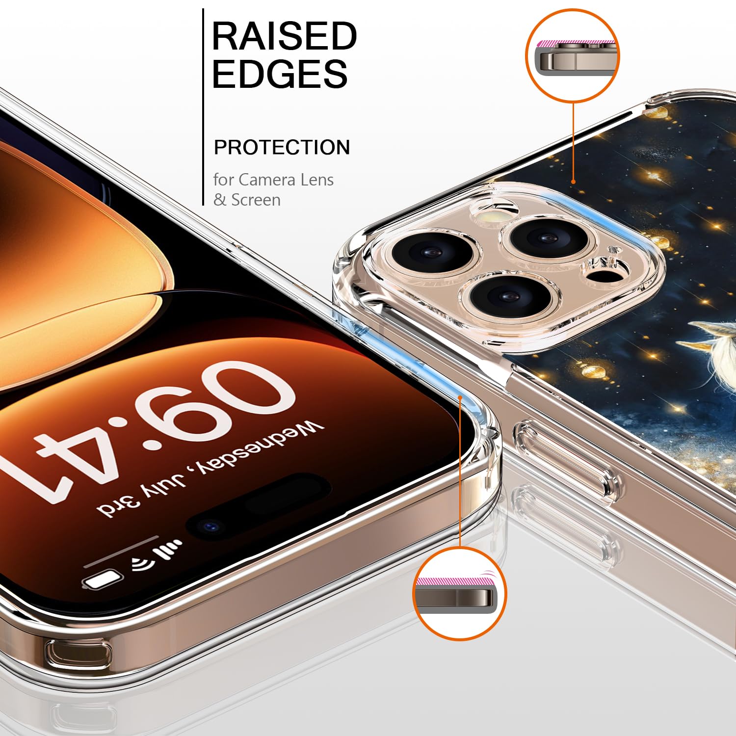 Bicol Christmas Phone Case For Iphone 16 Pro Max With Screen Protector, Enhanced Camera Protection - Wireless Charging - Slim Sh